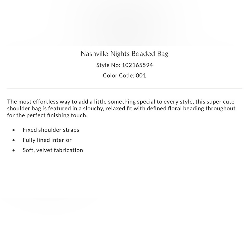 NWT Free People Nashville Nights Beaded Hobo Shoulder Bag in Black New $98 - Picture 9 of 11